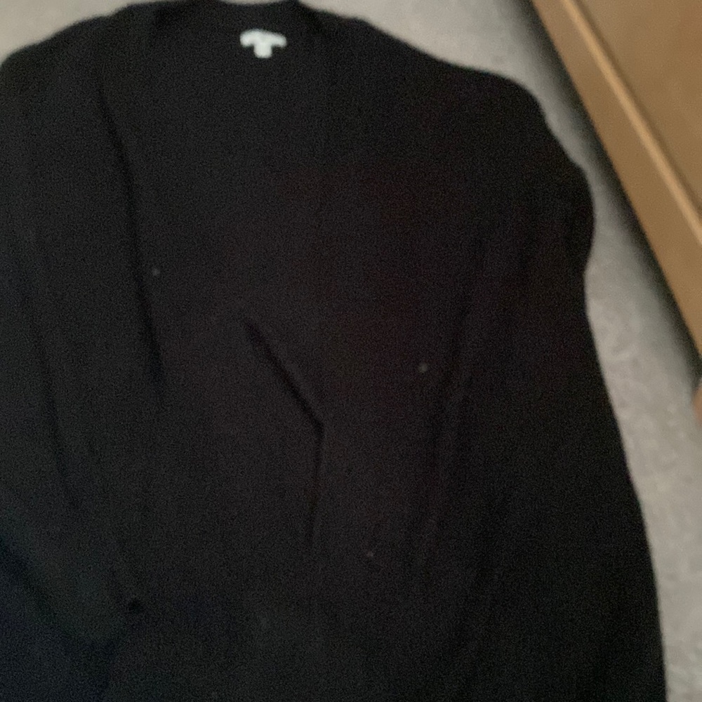 BP black open front cardigan size XL